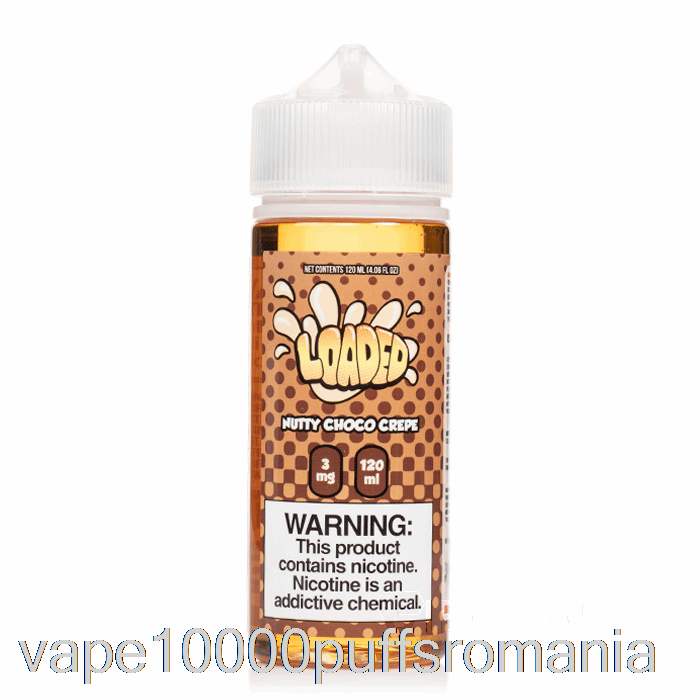 Vape Romania Nutty Choco Crepe - E-lichid încărcat - Vapori Nemilos - 120ml 6mg